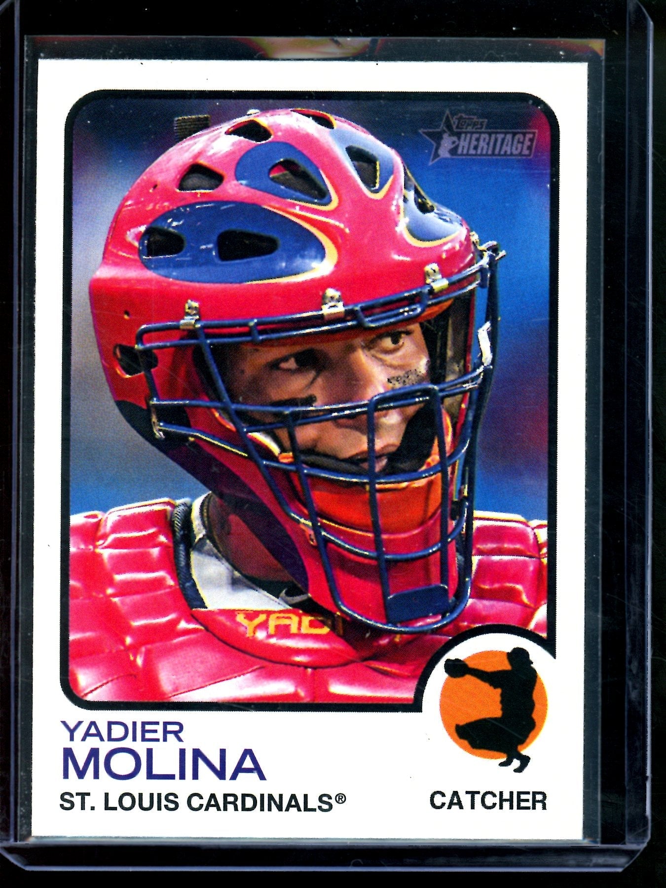 2022 Topps Heritage Yadier Molina Image Variation SP Cardinals