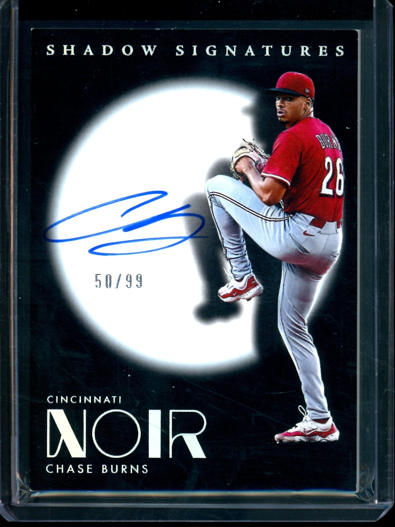 2026 Panini Noir Chase Burns Shadow Signatures /99 Reds