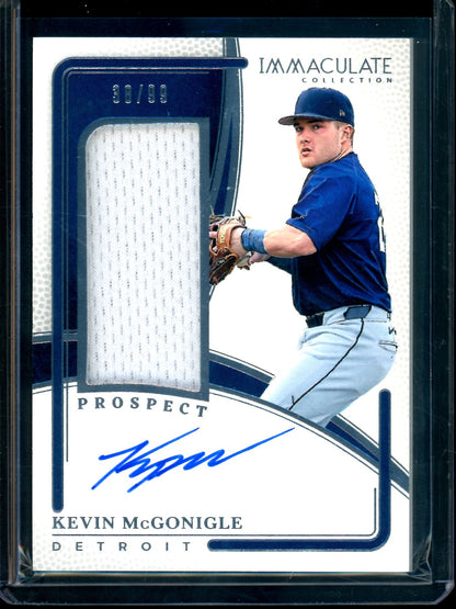2026 Panini Immaculate Kevin McGonigle Patch Autograph /99 Tigers