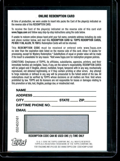 2026 Topps Tribute Tatsuya Imai Orange Rookie Autograph /25 Astros