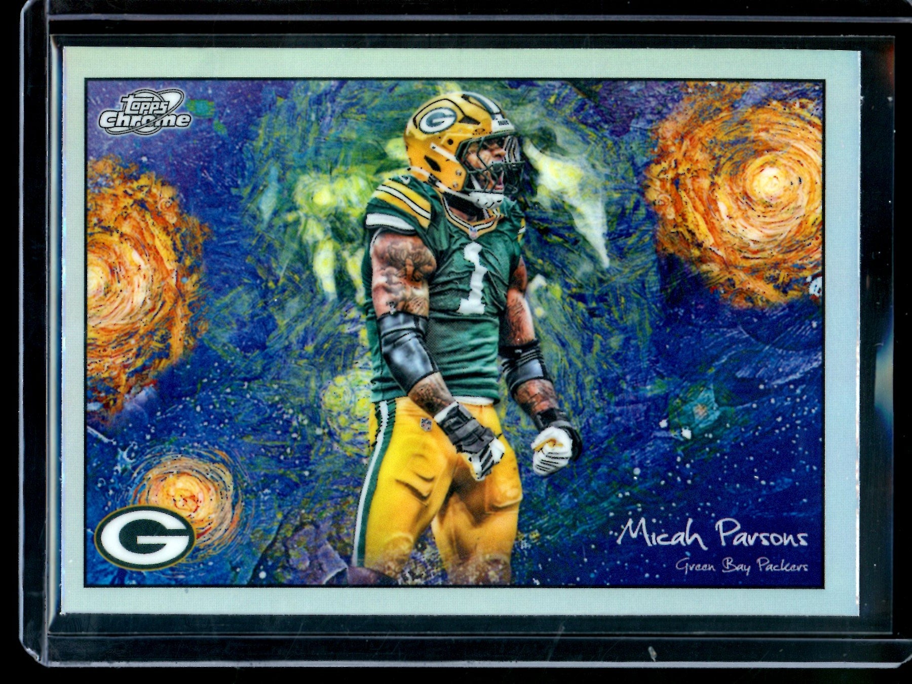 2025 Topps Chrome Cosmic Micah Parsons Stars in the Night SP Packers