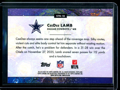 2025 Topps Chrome Cosmic CeeDee Lamb Stars in the Night SP Cowboys