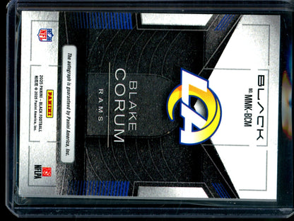 2025 Panini Black Blake Corum Metallic Marks Autograph /285 Rams