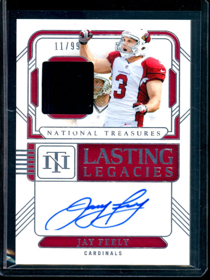 2024 Panini National Treasures Jay Feely Lasting Legacies Patch Autograph /99 Cardinals