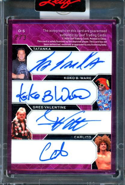 2026 Leaf Decadence Flair / Hart / Goldberg / Austin 8-Autograph Encased Card /3