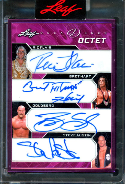 2026 Leaf Decadence Flair / Hart / Goldberg / Austin 8-Autograph Encased Card /3