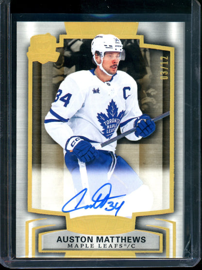 2025 Upper Deck The Cup Auston Matthews Gold Spectrum Autograph /12 Maple Leafs