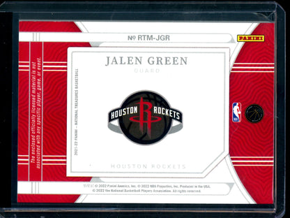 2022 Panini National Treasures Jalen Green Triple Rookie Patch /25 Rockets