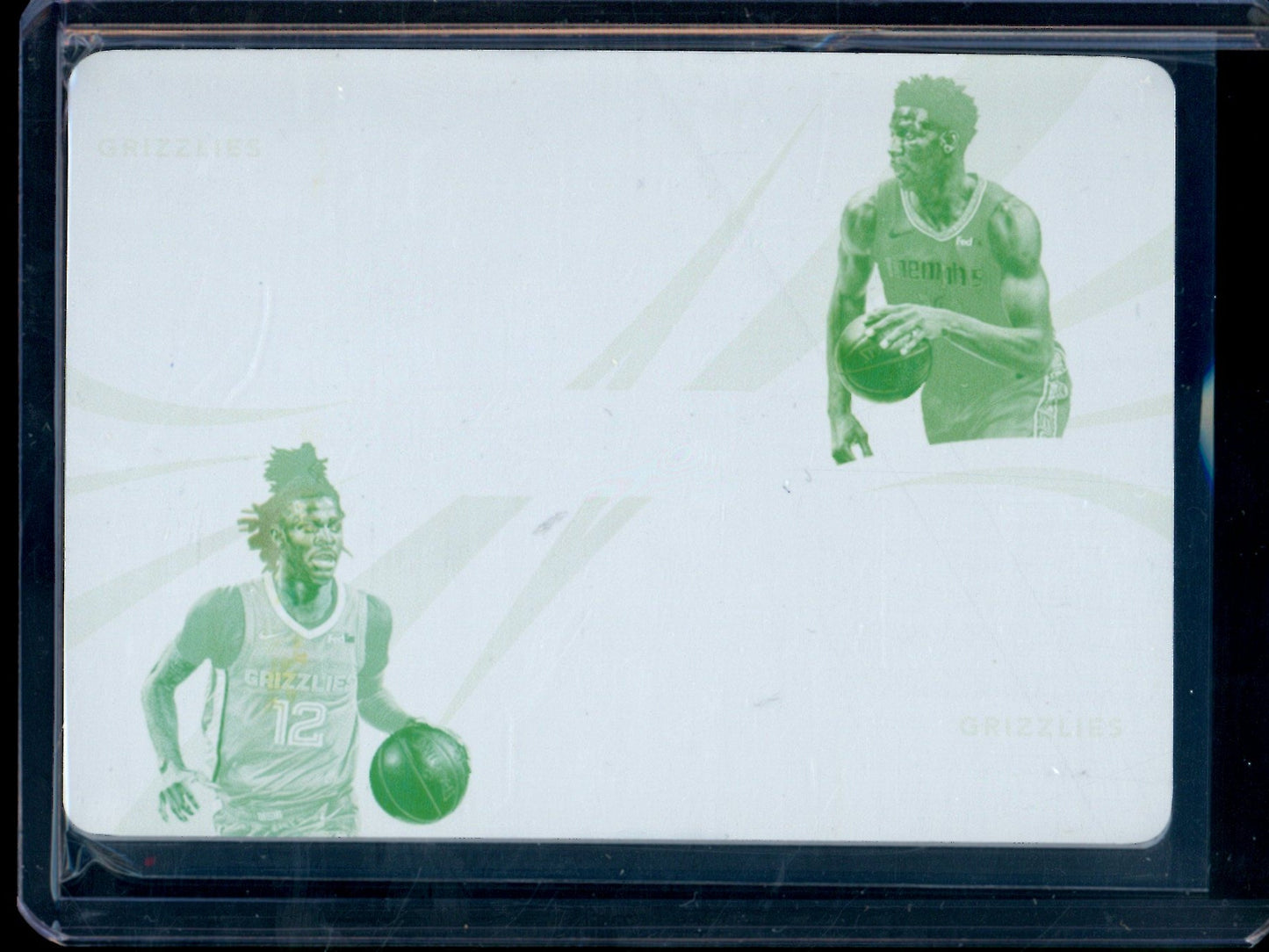 2022 Panini Immaculate Jaren Jackson Jr. / Ja Morant Dual Printing Plate Yellow 1/1 Grizzlies