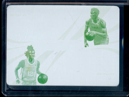 2022 Panini Immaculate Jaren Jackson Jr. / Ja Morant Dual Printing Plate Yellow 1/1 Grizzlies