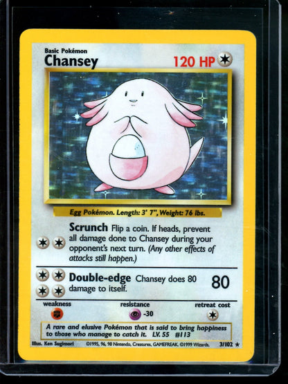 1999 Pokemon Base Set Chansey Holo 3/102