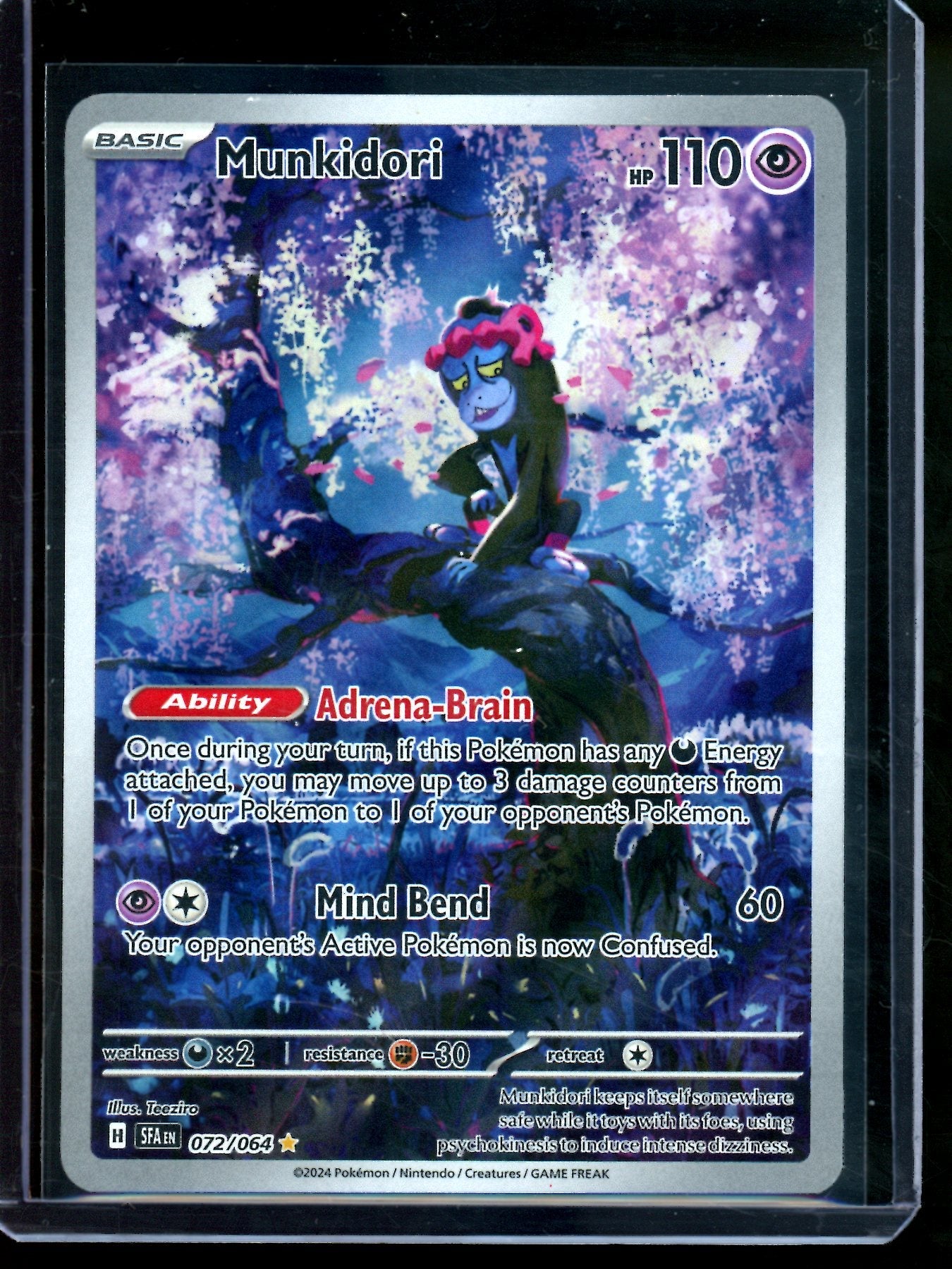 2024 Pokemon Shrouded Fable Munkidori 072/064