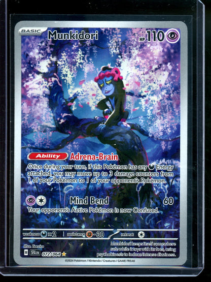 2024 Pokemon Shrouded Fable Munkidori 072/064