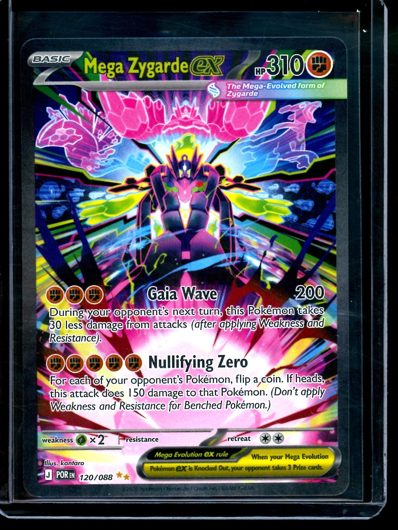 2026 Pokemon Perfect Order Mega Zygarde EX 120/088 (B)