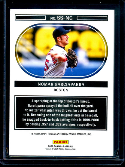 2026 Panini Noir Nomar Garciaparra Autograph /99 Red Sox (A)