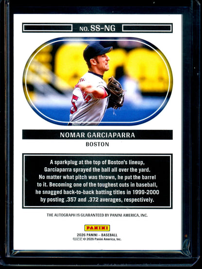 2026 Panini Noir Nomar Garciaparra Autograph /99 Red Sox (B)