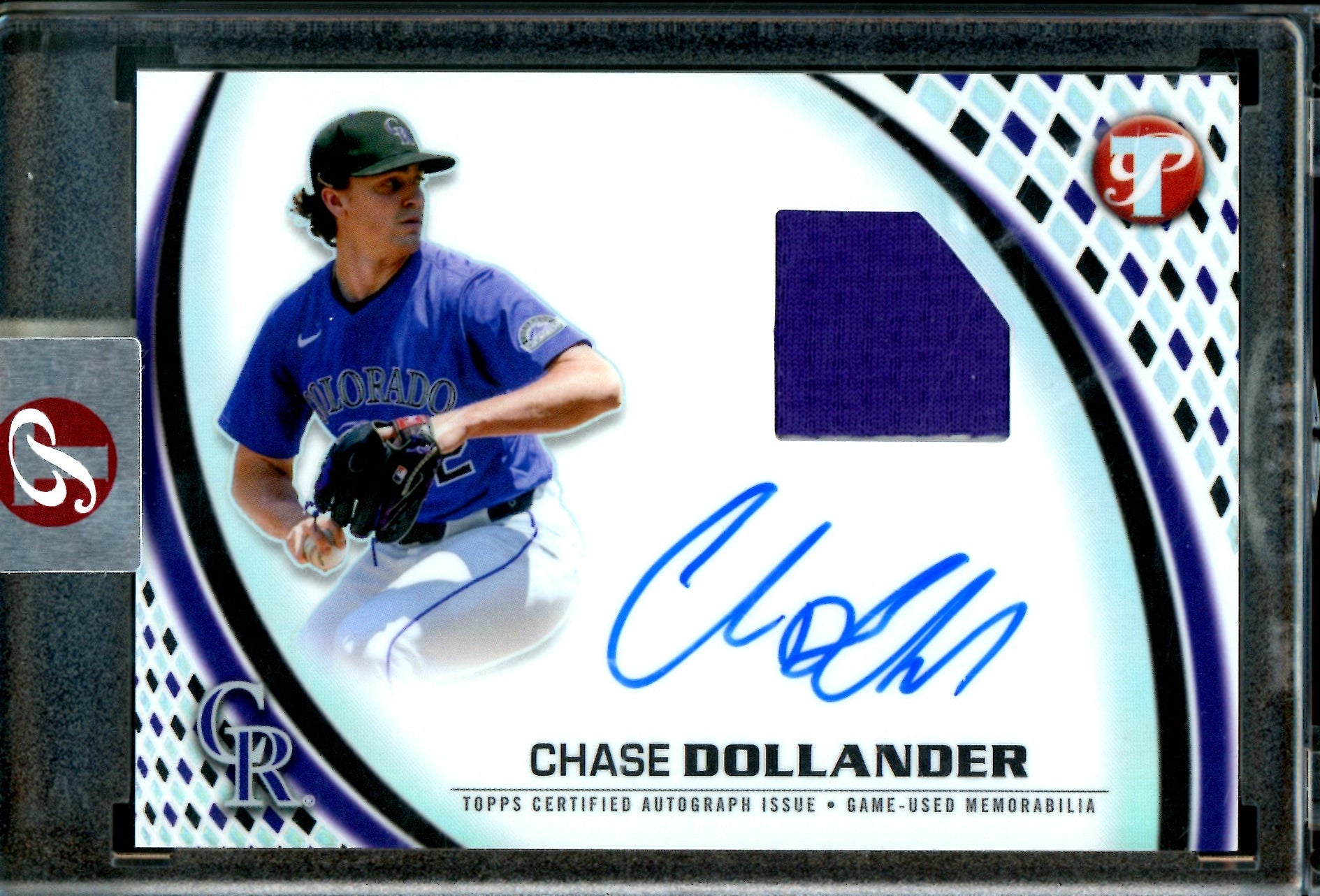 2026 Topps Pristine Chase Dollander Encased Rookie Patch Autograph Rockies
