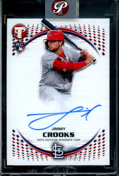2026 Topps Pristine Jimmy Crooks Encased Rookie Autograph Cardinals