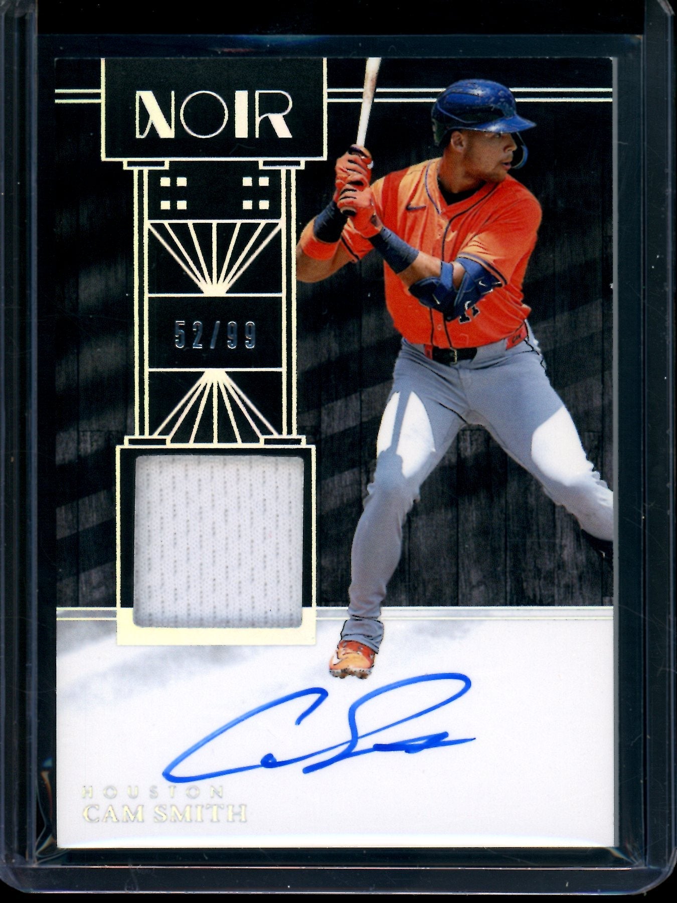 2026 Panini Noir Cam Smith Patch Autograph /99 Astros