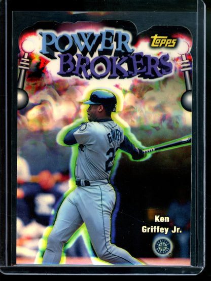 1998 Topps Chrome Ken Griffey Jr. Power Brokers Refractor Mariners
