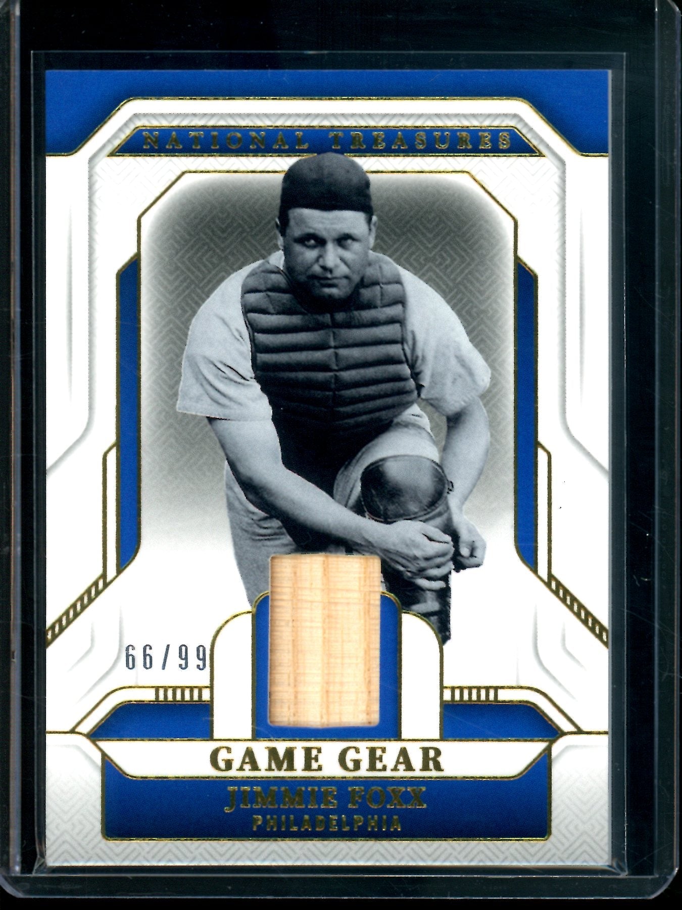 2025 Panini National Treasures Jimmie Foxx Game Gear Bat Relic /99 Phillies