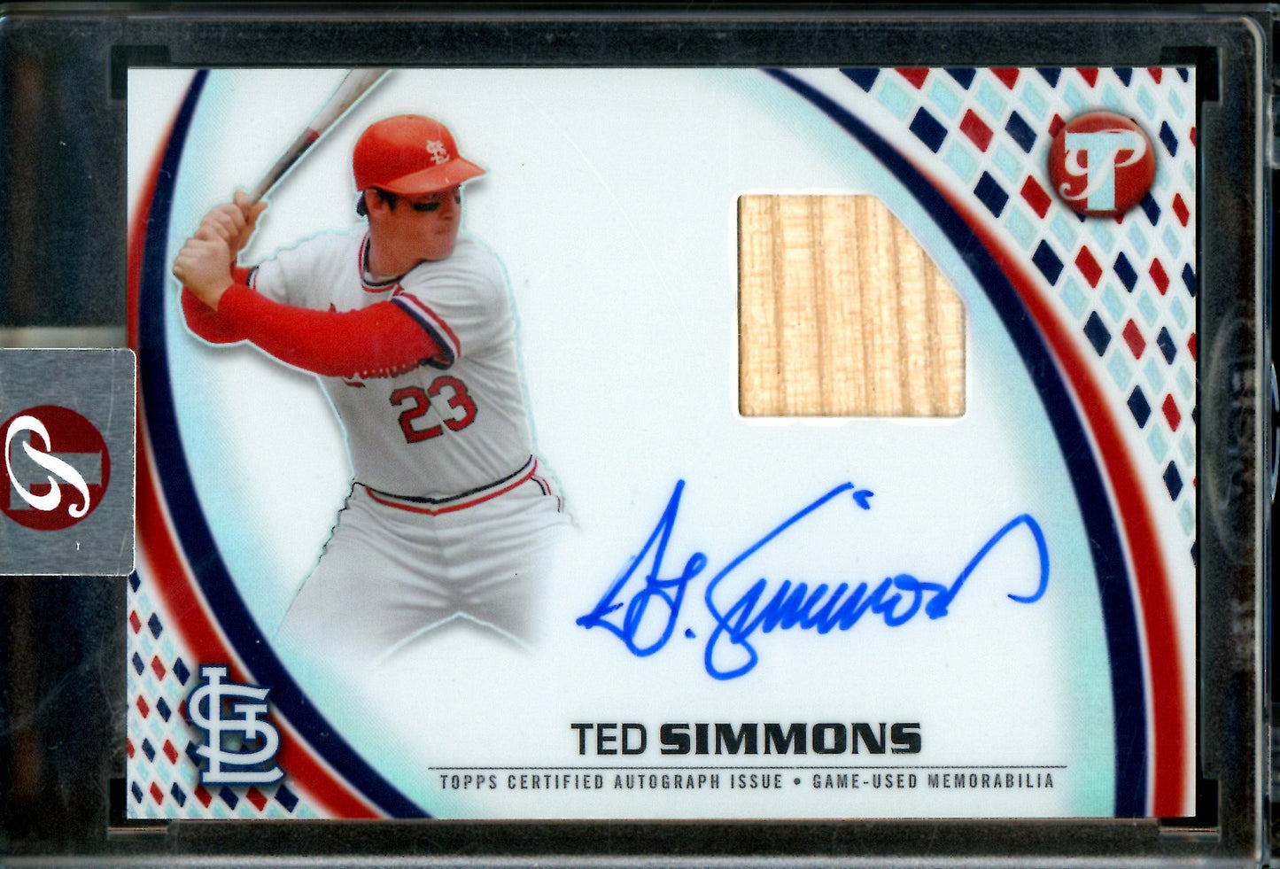 2026 Topps Pristine Ted Simmons Encased Relic Autograph Cardinals