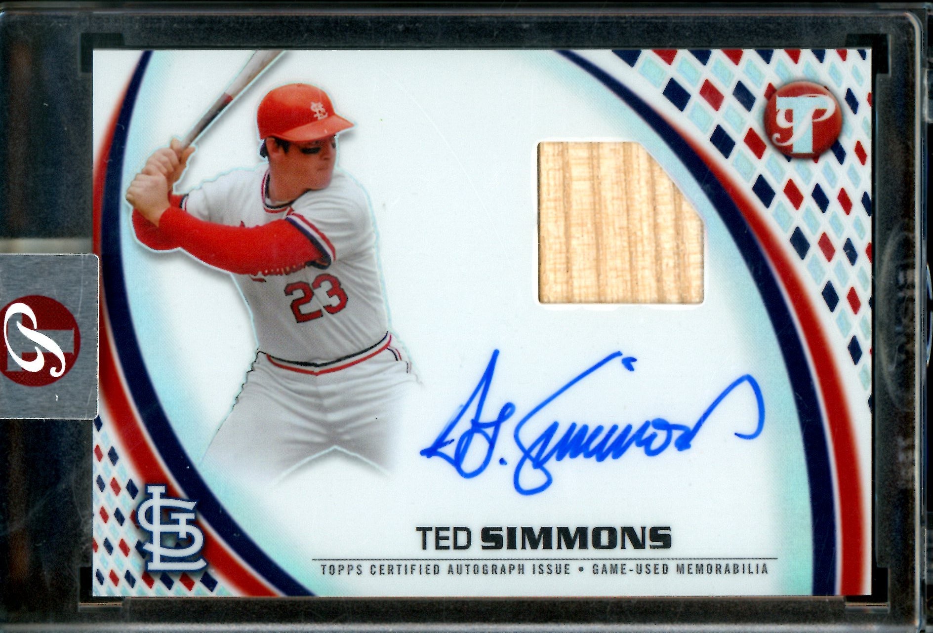 2026 Topps Pristine Ted Simmons Encased Relic Autograph Cardinals