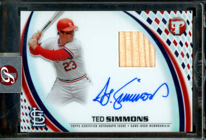 2026 Topps Pristine Ted Simmons Encased Relic Autograph Cardinals