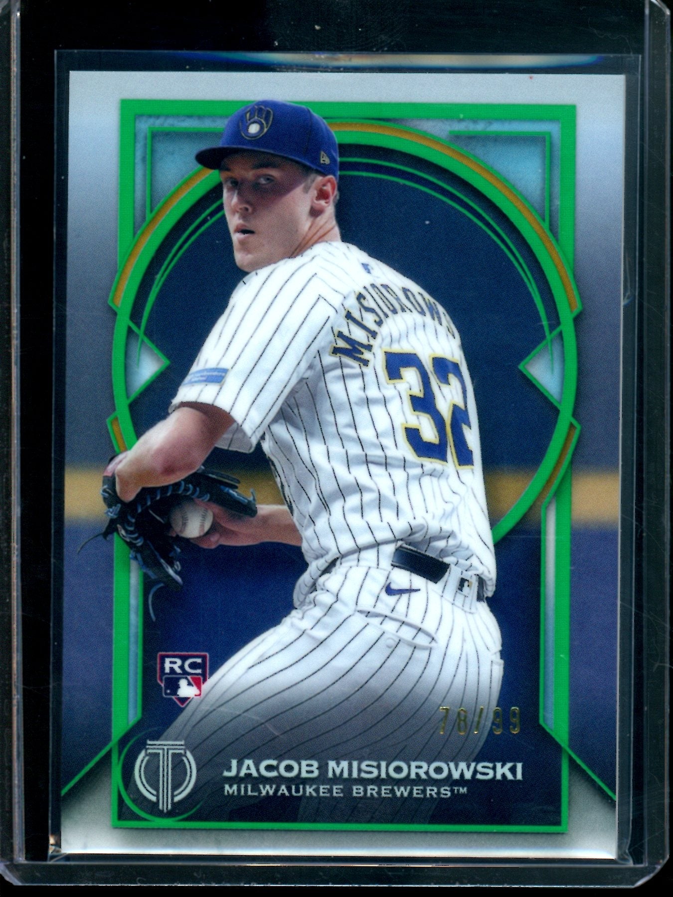 2026 Topps Tribute Jacob Misiorowski Rookie Green /99 Brewers