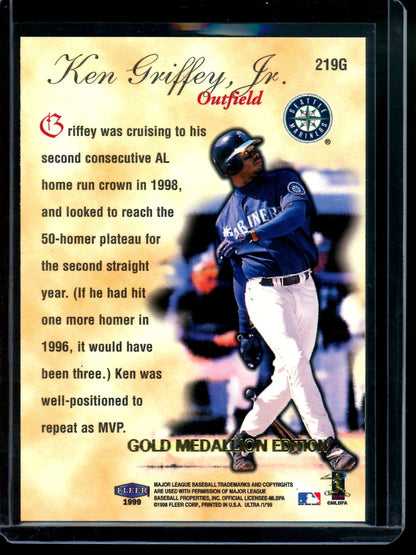 1998 Fleer Ultra Ken Griffey Jr. Season Crowns Gold Medallion Mariners (B)