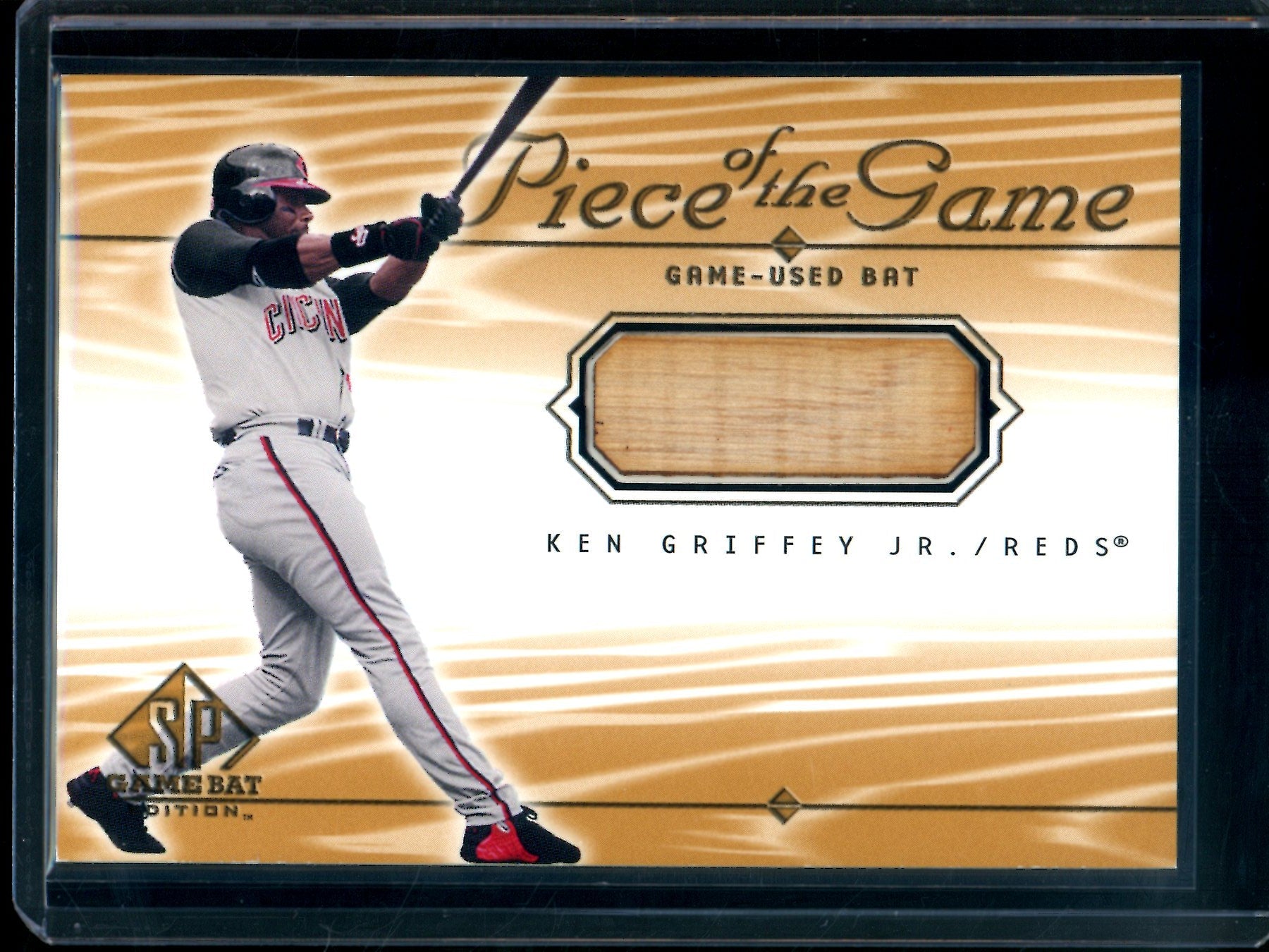 2000 Upper Deck SP Ken Griffey Jr. Piece of The Game Bat Relic Reds