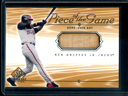 2000 Upper Deck SP Ken Griffey Jr. Piece of The Game Bat Relic Reds