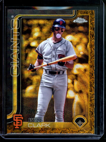 2025 Topps Gilded Chrome Will Clark Shimmer /75 Giants