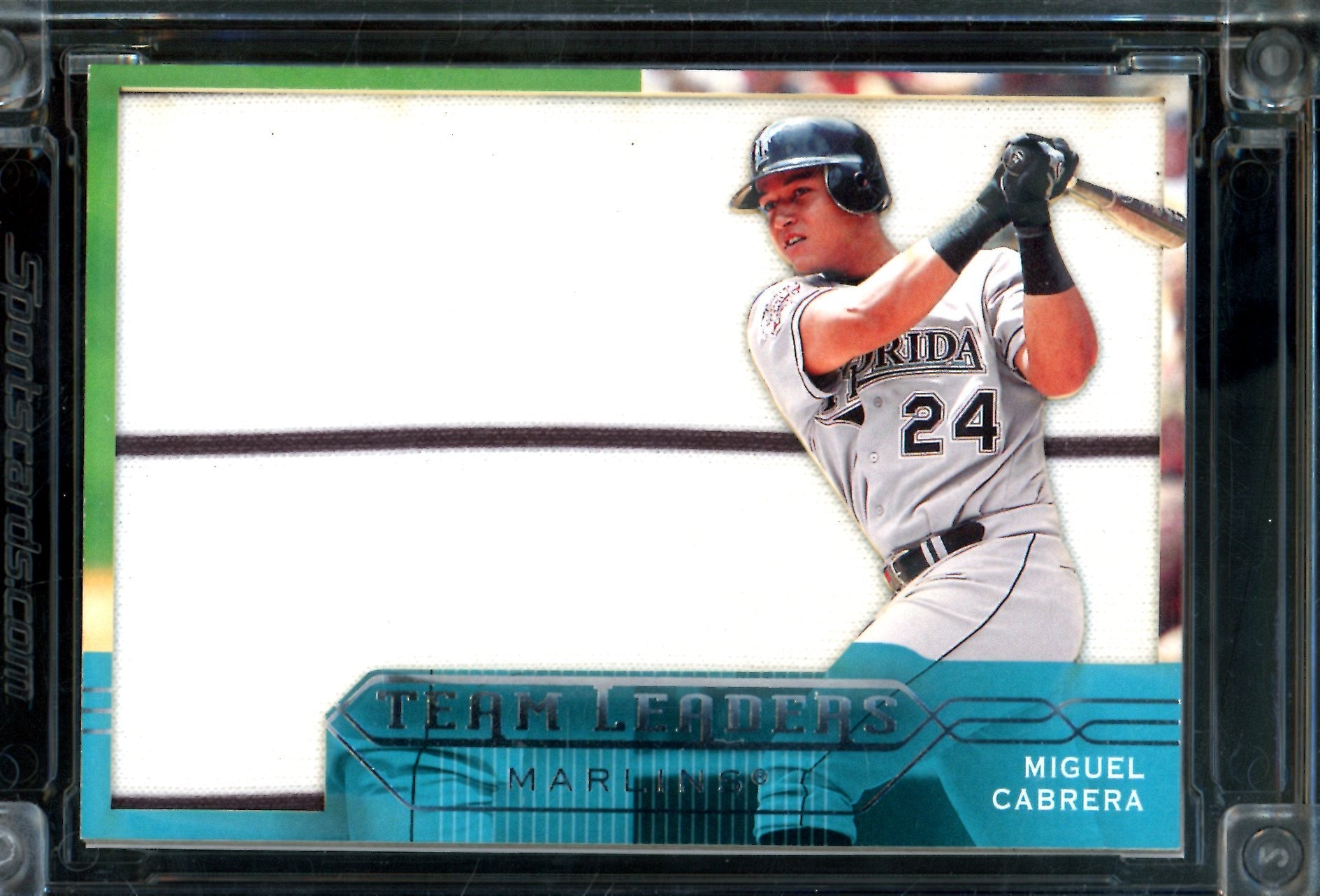 2003 Jersey Fusion Miguel Cabrera Jumbo Relic Marlins