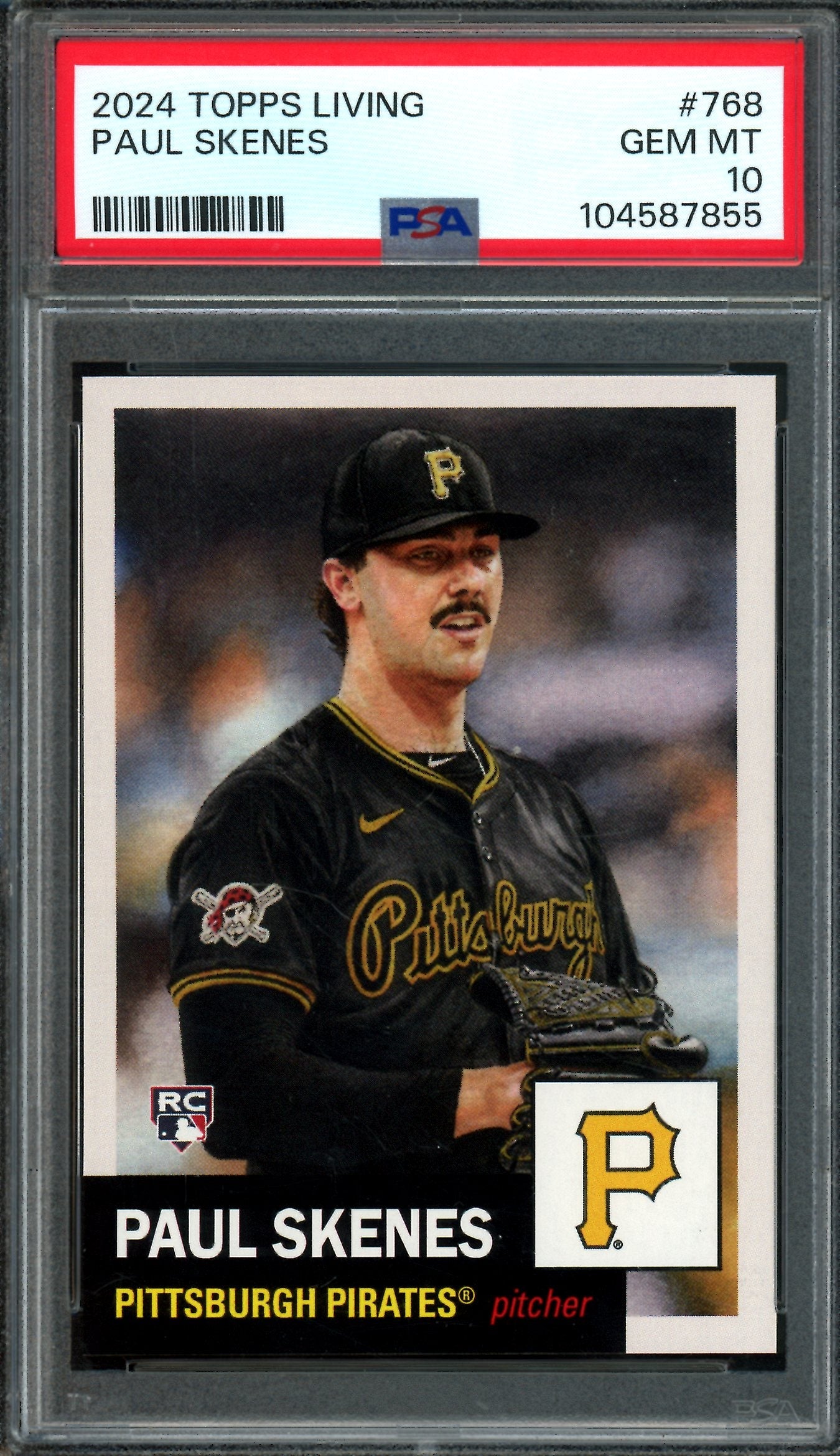 2024 Topps Living Paul Skenes Rookie #768 PSA 10 Pirates
