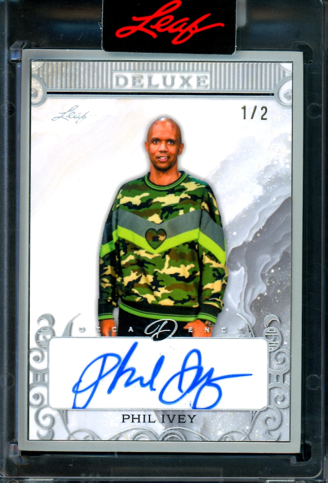 2026 Leaf Decadence Phil Ivey Encased Deluxe Autograph /2