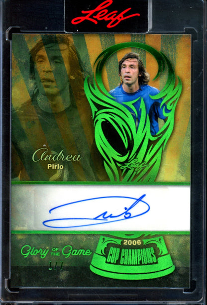 2026 Leaf Glory of the Game Andrea Pirlo Encased Cup Champions Autograph /7