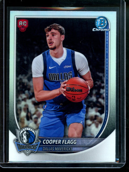 2025 Bowman Chrome Cooper Flagg Red Rookie Refractor Mavericks