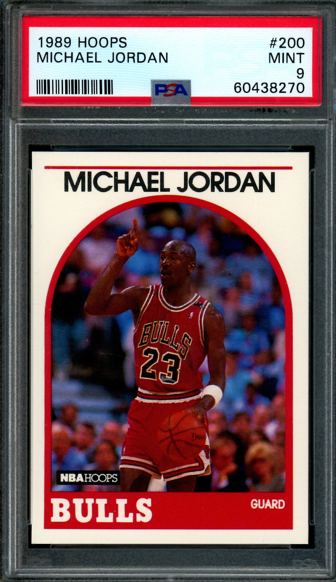 1989 Panini Hoops Michael Jordan #200 PSA 9 Bulls