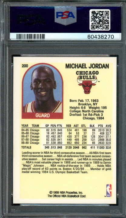 1989 Panini Hoops Michael Jordan #200 PSA 9 Bulls