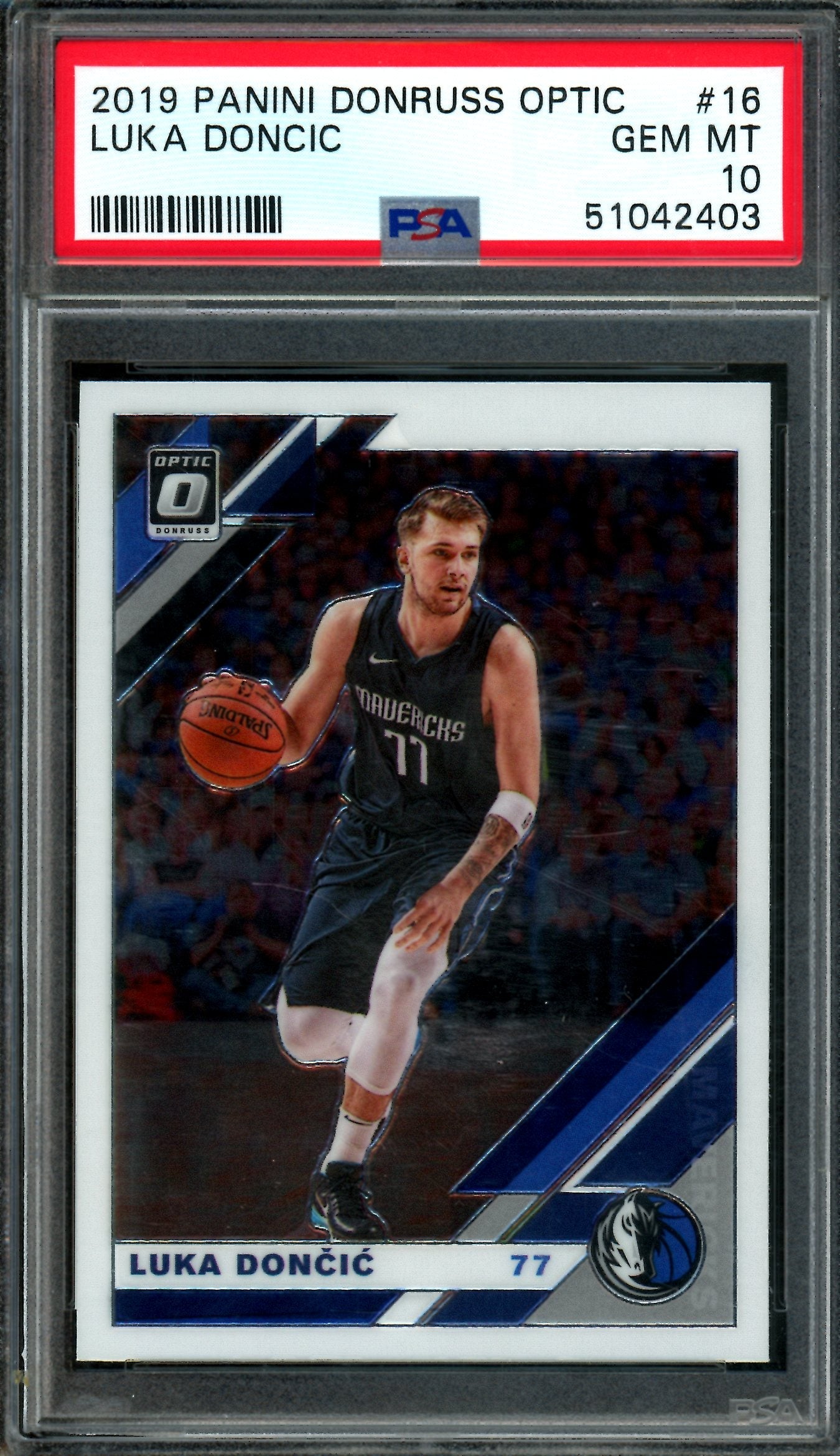 2019 Panini Optic Luka Doncic #16 PSA 10 Mavericks