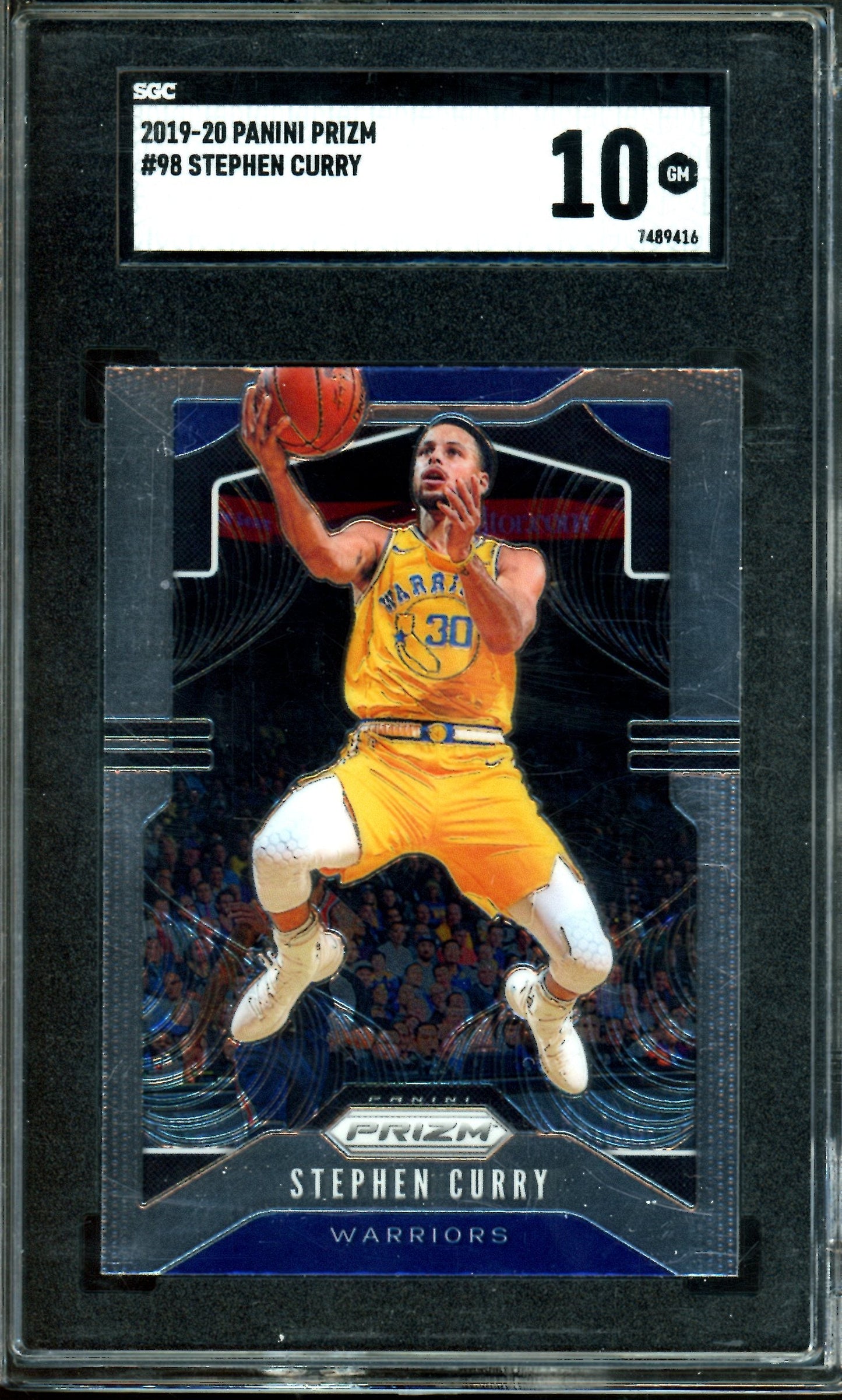 2019 Panini Prizm Stephen Curry #98 SGC 10 Warriors