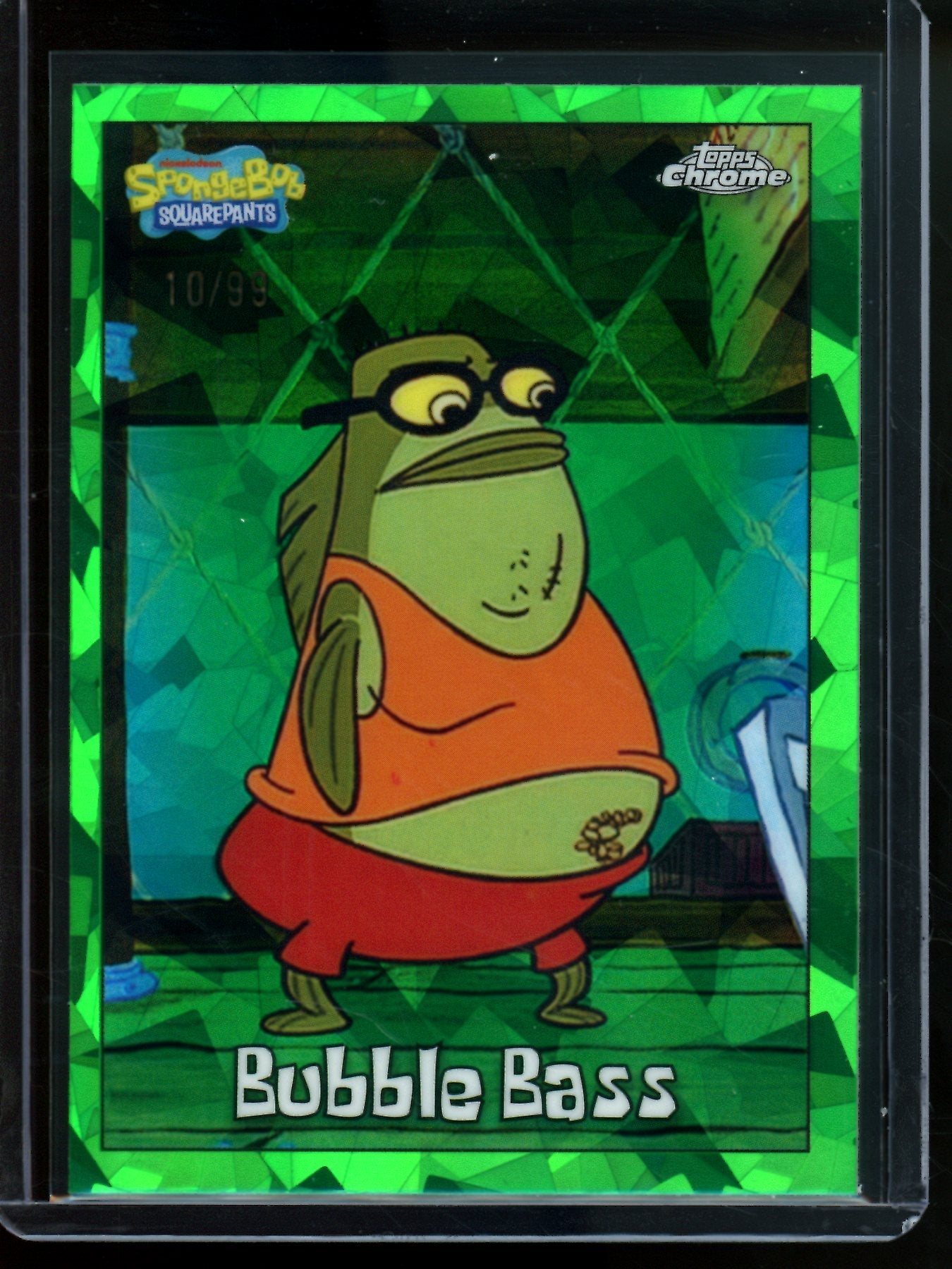 2025 Topps Sapphire Chrome Bubble Bass Green /99