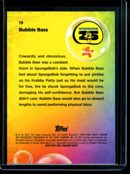 2025 Topps Sapphire Chrome Bubble Bass Green /99