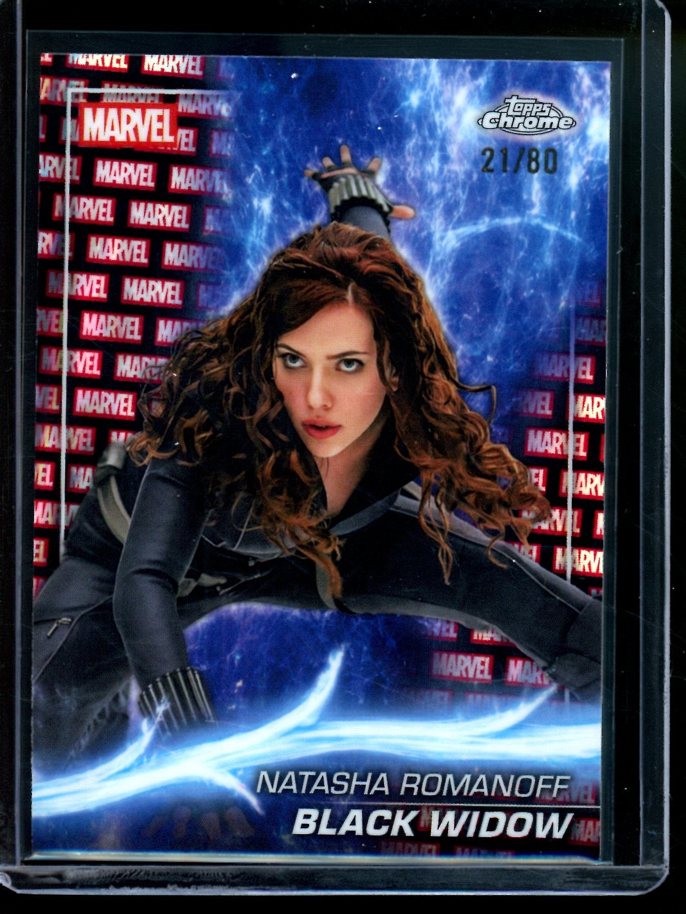 2025 Topps Chrome Black Widow Marvel Refractor /80