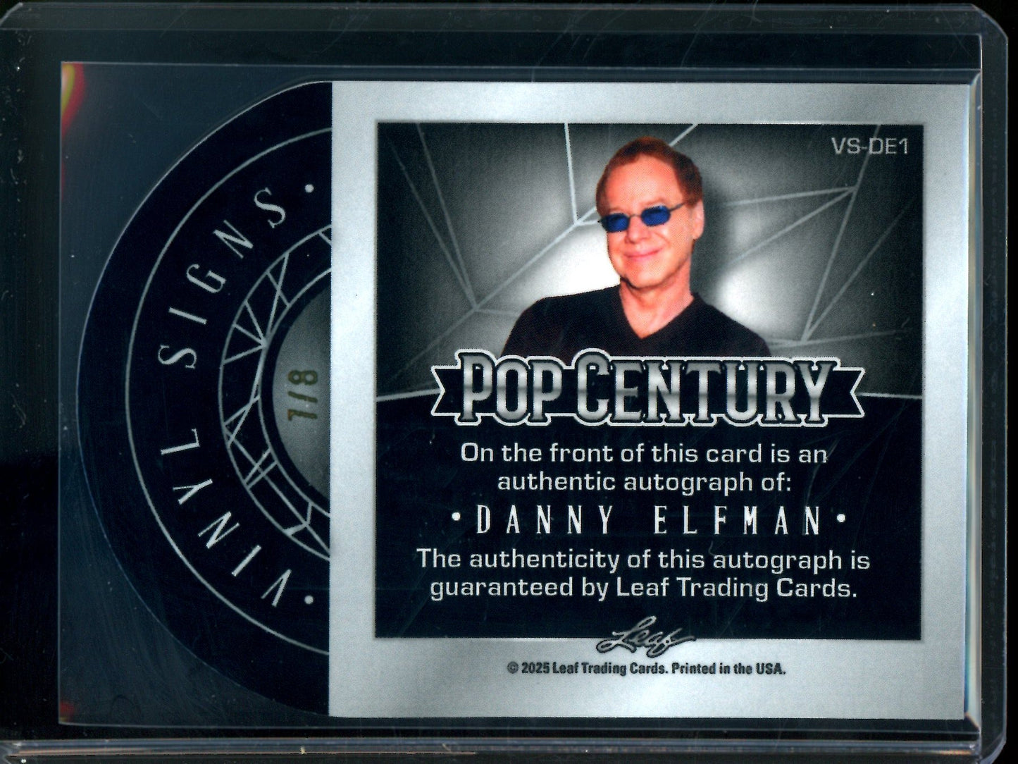 2025 Leaf Pop Century Danny Elfman Die-Cut Autograph /8
