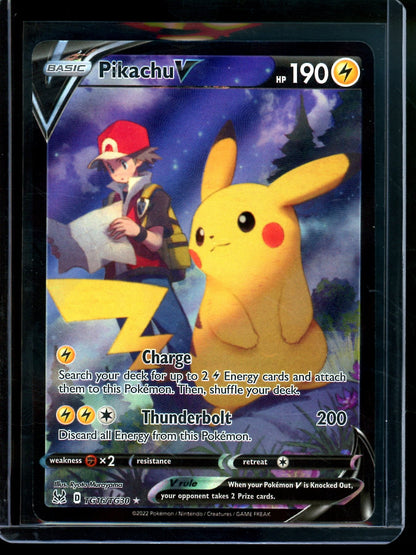 2022 Pokemon Lost Origin Pikachu V TG16-TG30