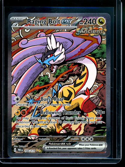 2025 Pokemon Prismatic Evolutions Raging Bolt EX 166/131