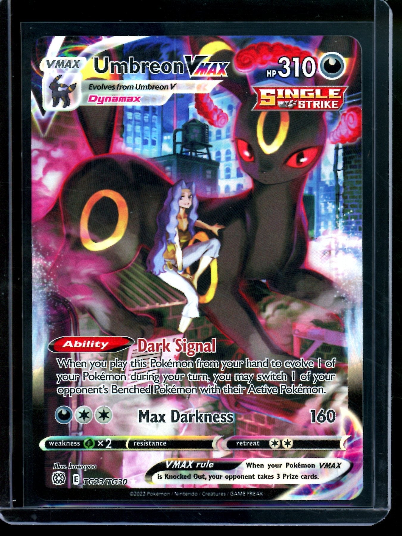 2022 Pokemon Brilliant Stars Umbreon VMAX TG23/TG30