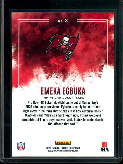 2025 Panini Phoenix Emeka Egbuka Rookie Color Blast Case Hit Buccaneers